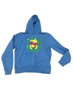 Billionaire Boys Club X Overtime Ice Cream Hoodie Adult Size Small Blue Pullover